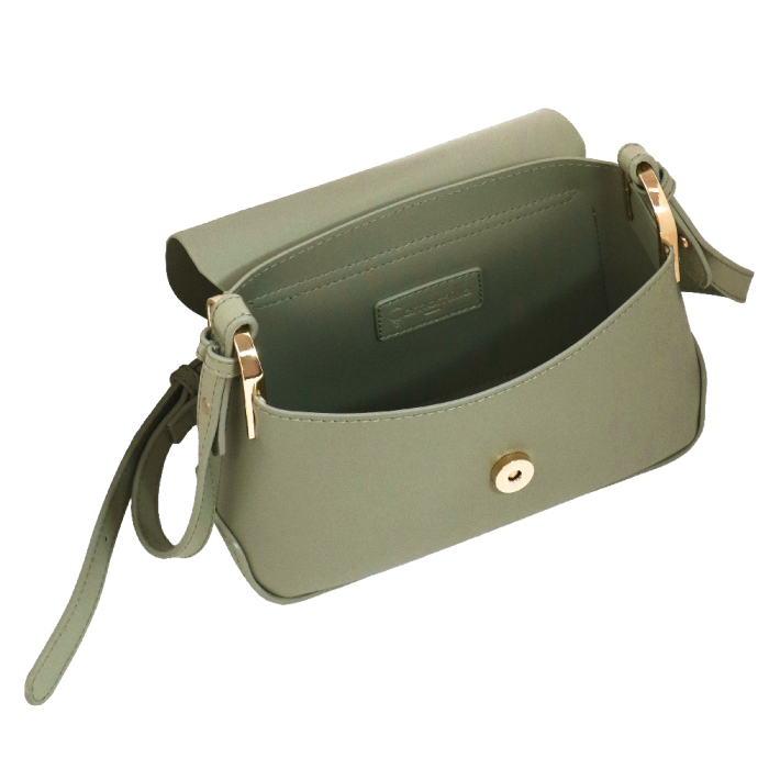 tracolla easy bag donna di camomilla milano cod.11185 verde/ nero/ cipria/tortora/ marrone