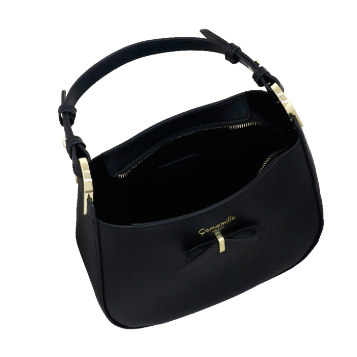 borsa a spalla easy di camomilla milano cod. 11226 nero/ tortora