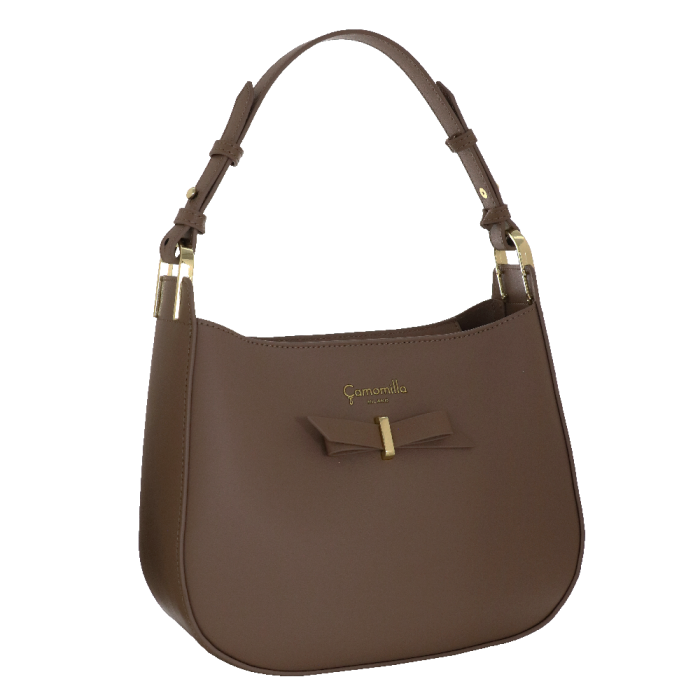 borsa a spalla easy di camomilla milano cod. 11226 nero/ tortora