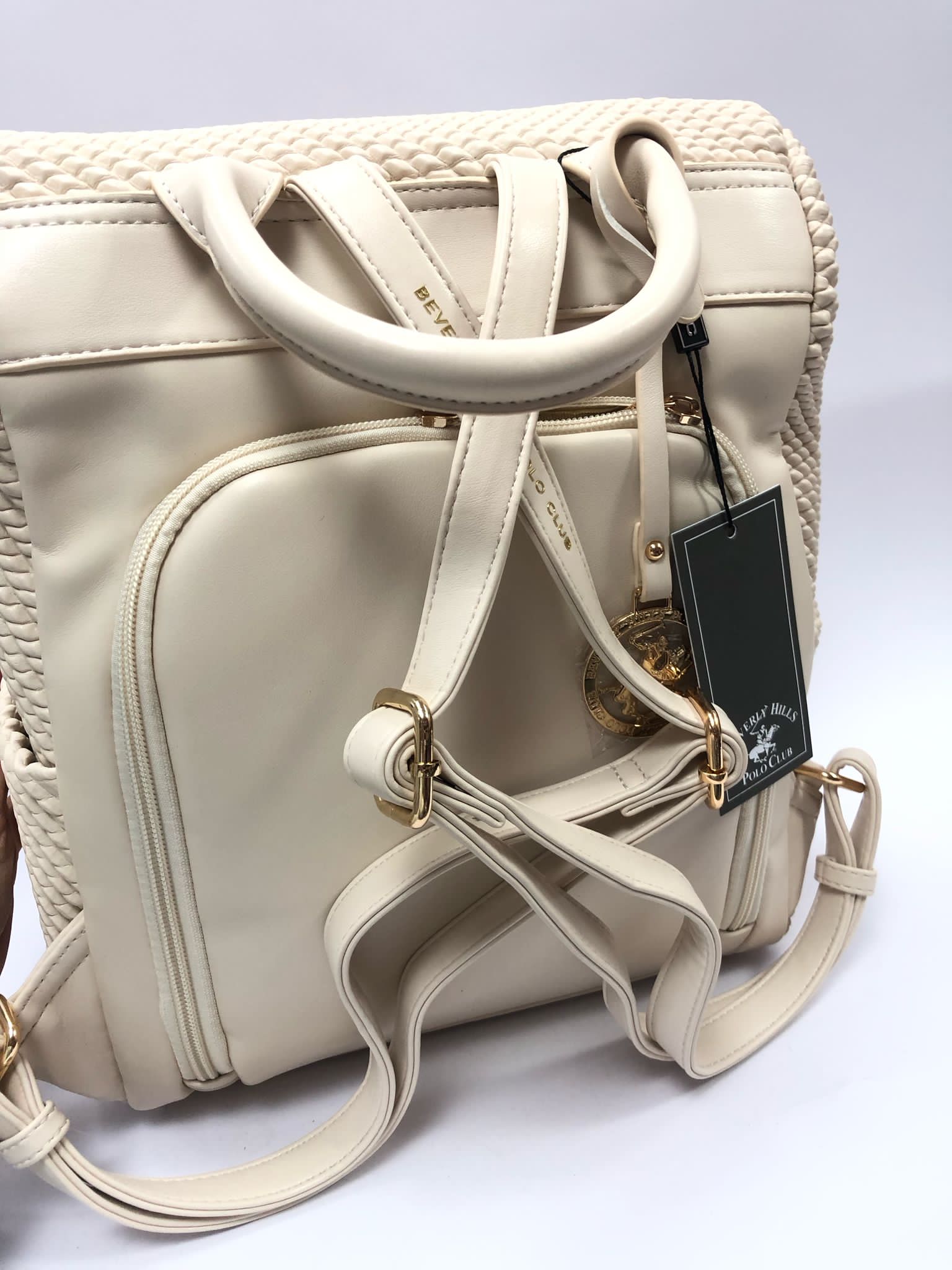 zaino donna beverly hills polo club bh-412 cipria/ beige/ nero/ azzurro