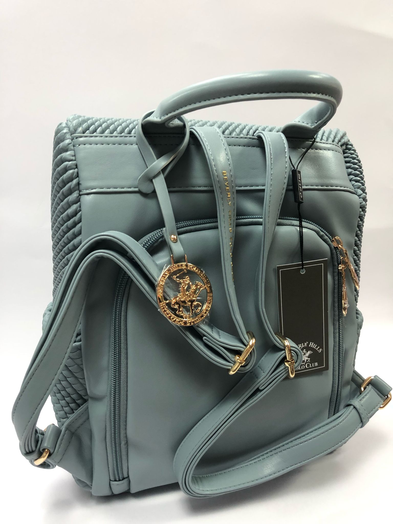 zaino donna beverly hills polo club bh-412 cipria/ beige/ nero/ azzurro