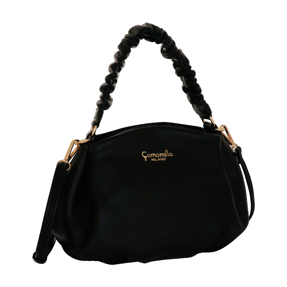 Borsa a mano con tracolla amelie camomilla Milano nero/ rosa/ azzurro/ bianco/ tortora/ lilla