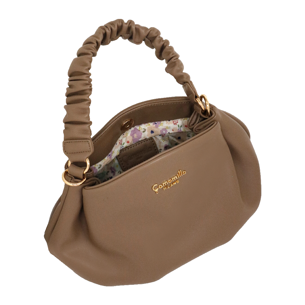 Borsa a mano con tracolla amelie camomilla Milano nero/ rosa/ azzurro/ bianco/ tortora/ lilla