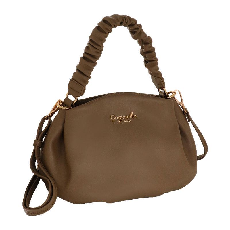 Borsa a mano con tracolla amelie camomilla Milano nero/ rosa/ azzurro/ bianco/ tortora/ lilla