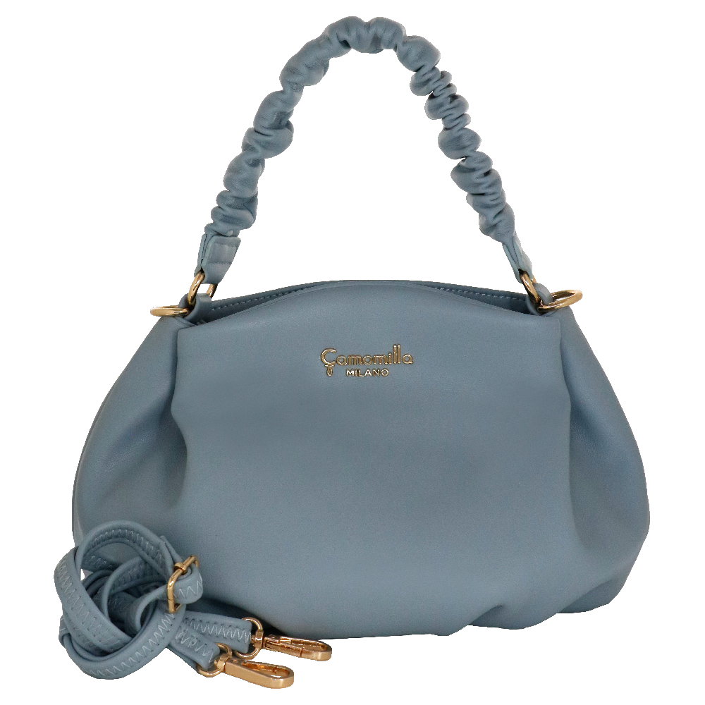 Borsa a mano con tracolla amelie camomilla Milano nero/ rosa/ azzurro/ bianco/ tortora/ lilla