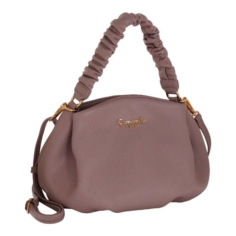 Borsa a mano con tracolla amelie camomilla Milano nero/ rosa/ azzurro/ bianco/ tortora/ lilla