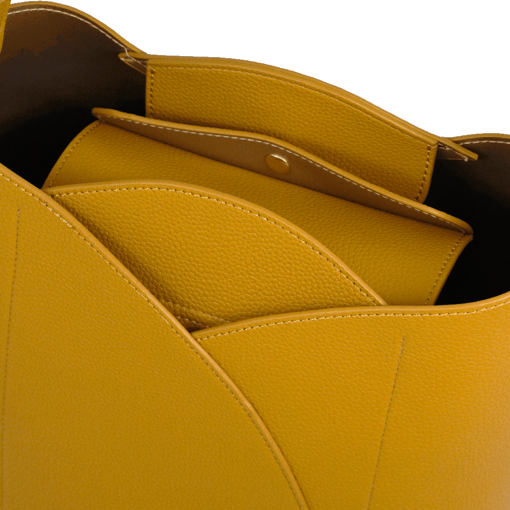 Borsa spalla M  camomilla Milano tulipano rosa/ sabbia/ nero/ giallo/ viola