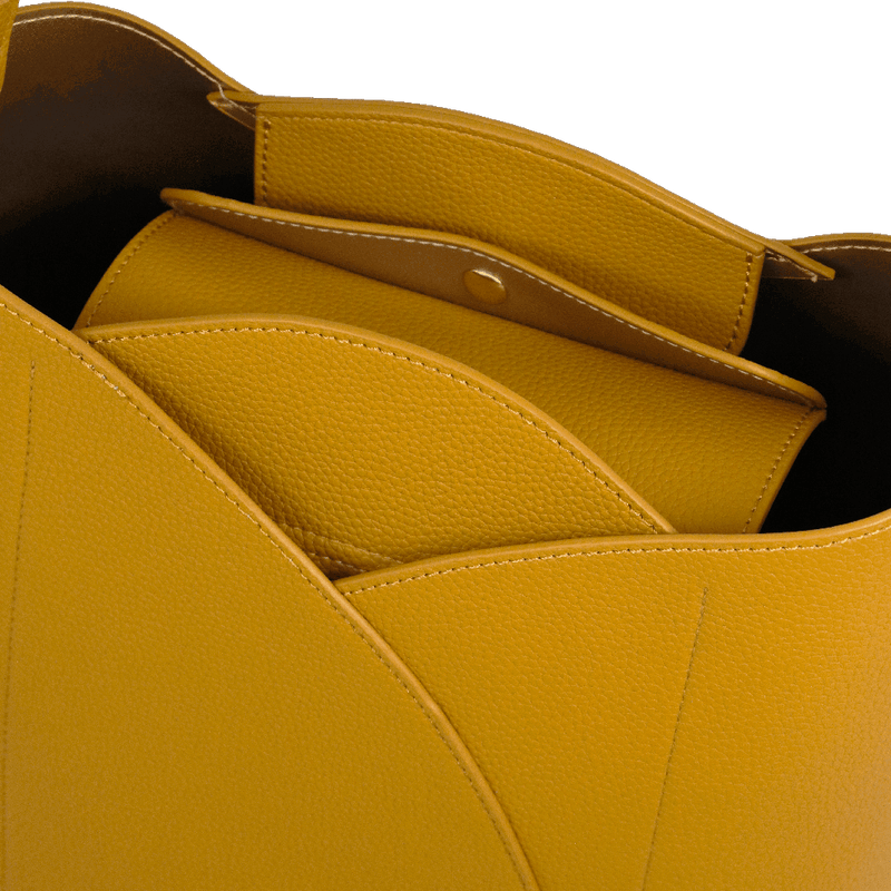 Borsa spalla M  camomilla Milano tulipano rosa/ sabbia/ nero/ giallo/ viola