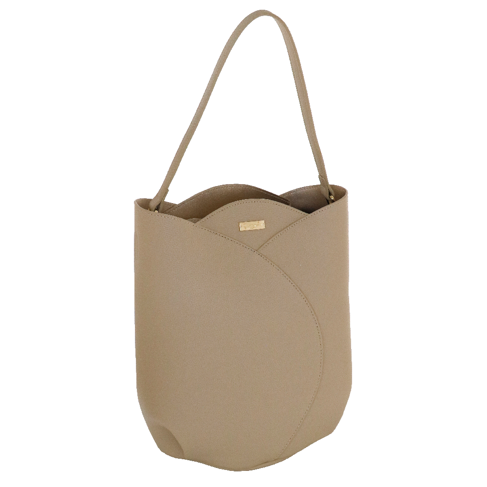 Borsa spalla M  camomilla Milano tulipano rosa/ sabbia/ nero/ giallo/ viola