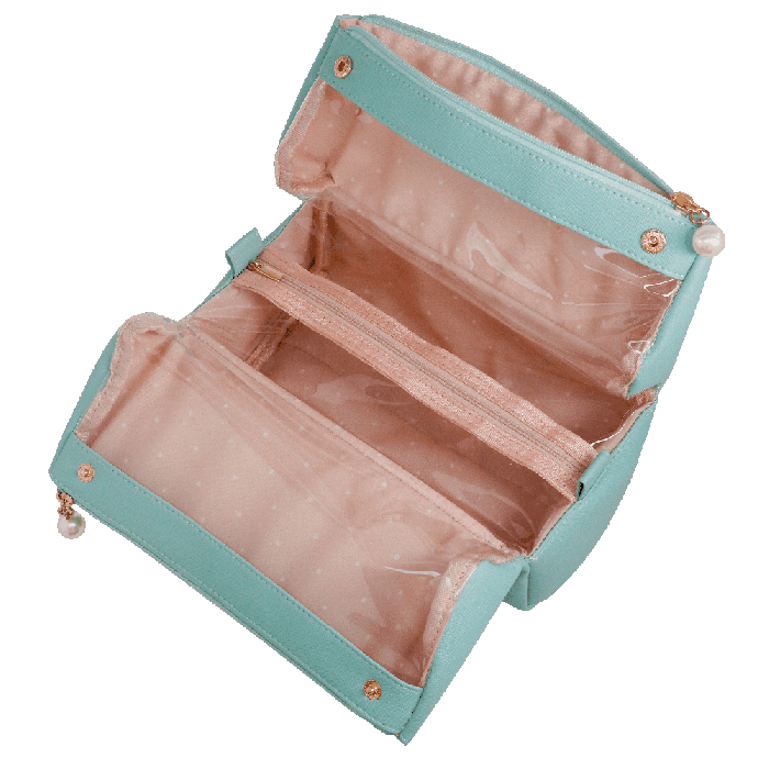 Beauty case da viaggio madame di camomilla milano azzurro