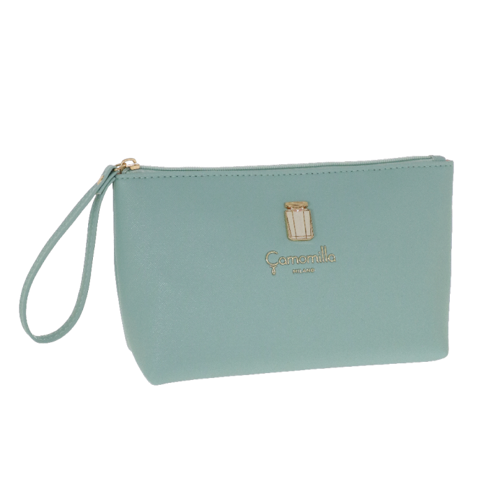 Beauty case busta M madame di camomilla Milano azzurro