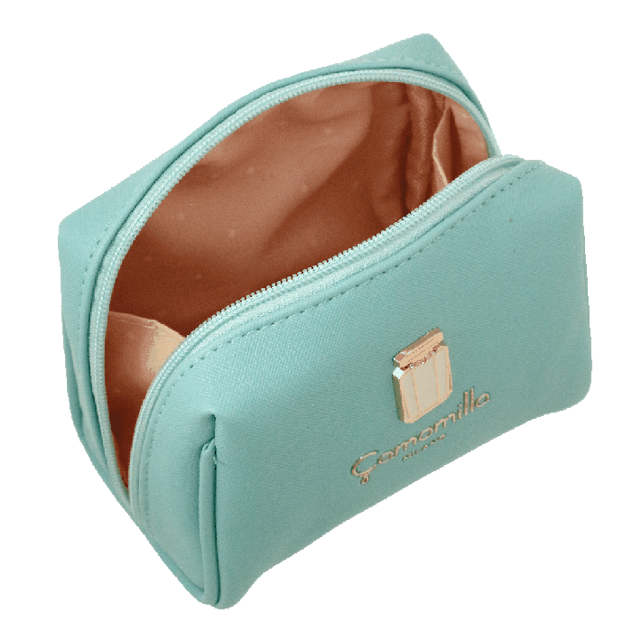Beauty case necessaire M madame azzurro di camomilla Milano