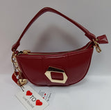 borsa a mano donna Love to Love art. LO-283 nero/ verde militare/ vinaccio/ petrolio/ rosso