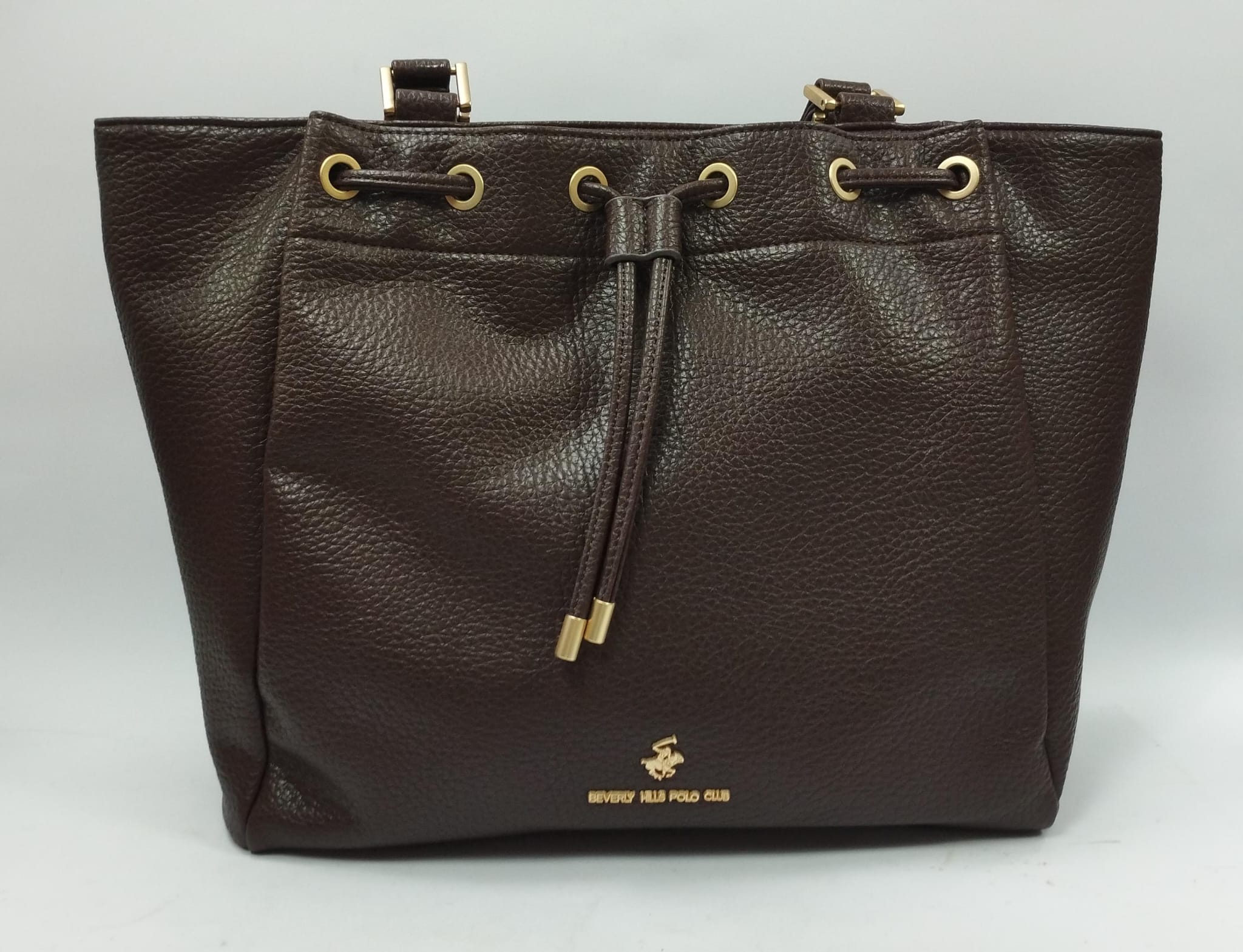 borsa donna beverly hills polo club bh-4290 dark brown/nero