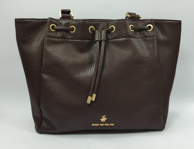 borsa donna beverly hills polo club bh-4290 dark brown/nero