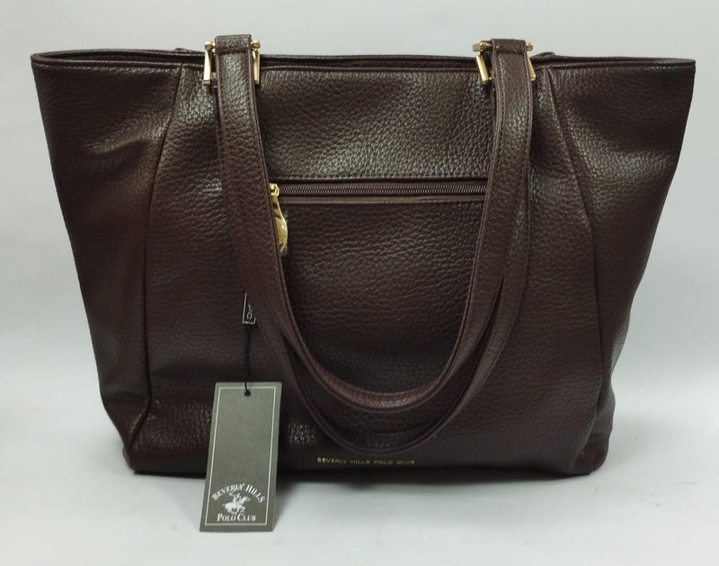 borsa donna beverly hills polo club bh-4290 dark brown/nero