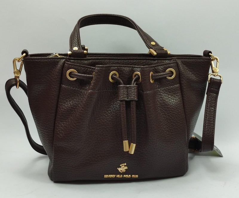 beverly hills polo club borsa donna bh-4293 dark brown/nero