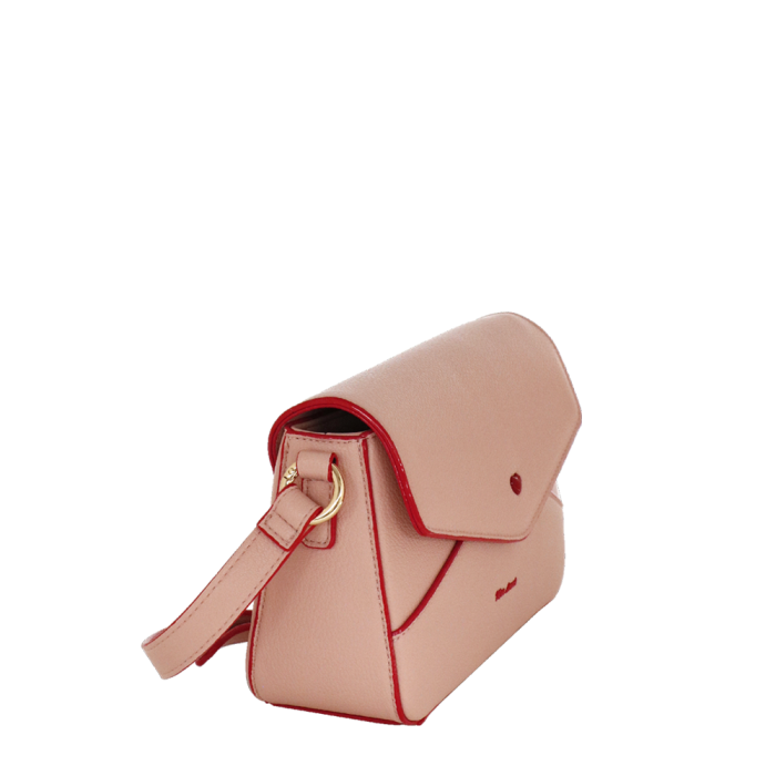 Borsa tracolla con patta mon amour di camomilla Milano rosa