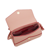 Borsa tracolla con patta mon amour di camomilla Milano rosa