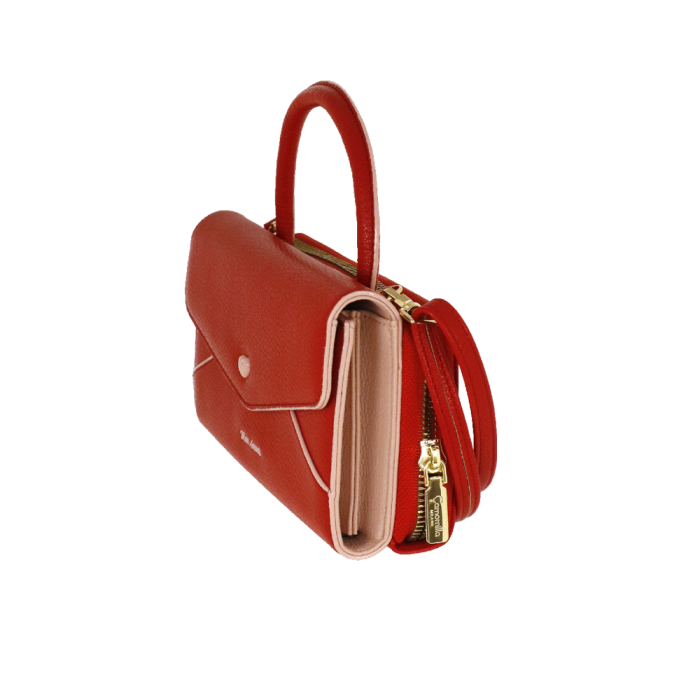 Borsa portafoglio L mon amour nero/ rosso