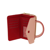 Borsa portafoglio M mon amour di camomilla Milano rosso/ rosa/ nero