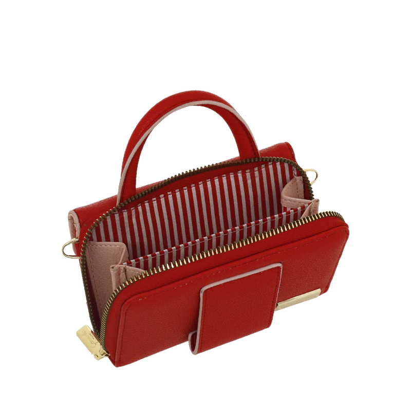 Borsa portafoglio M mon amour di camomilla Milano rosso/ rosa/ nero