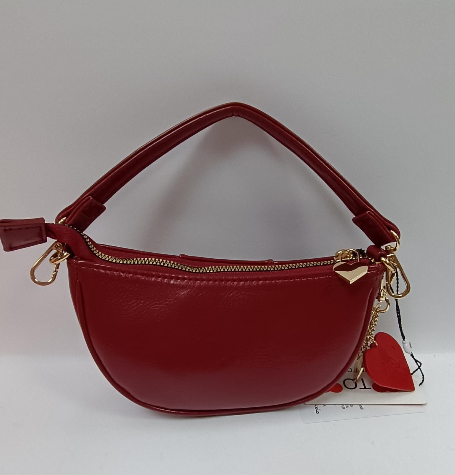 borsa a mano donna Love to Love art. LO-283 nero/ verde militare/ vinaccio/ petrolio/ rosso