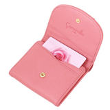 Portafoglio donna S tulipano di camomilla Milano rosa/ nero/ beige/ocra