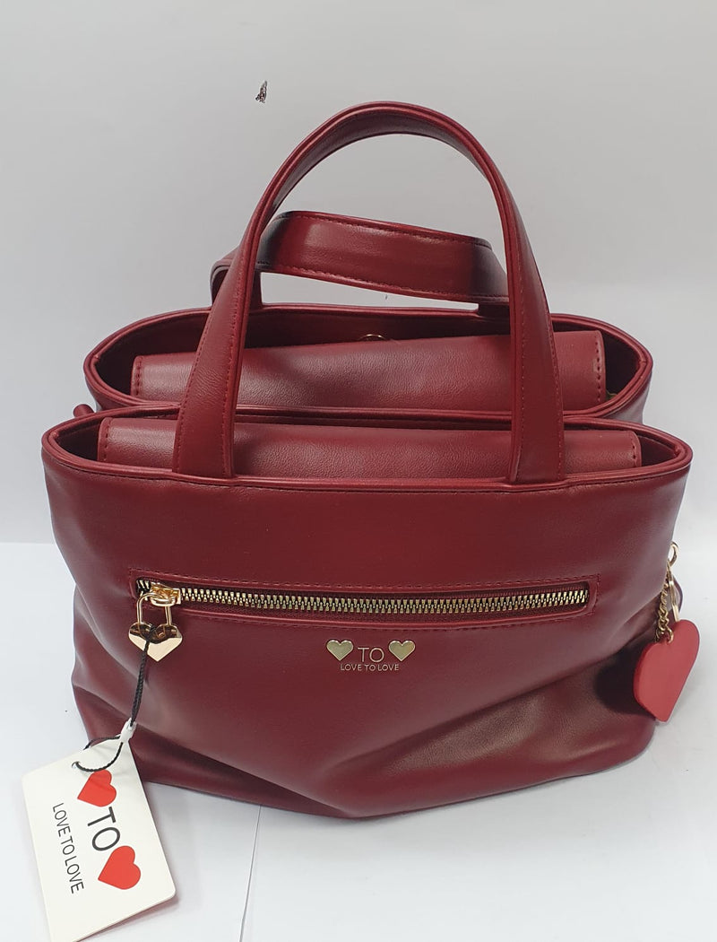BORSA DONNA LOVE TO LOVE LO-261 BORDEAUX