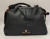 borsa donna beverly hills polo club bh-4221 blu navy/nero / cuoio