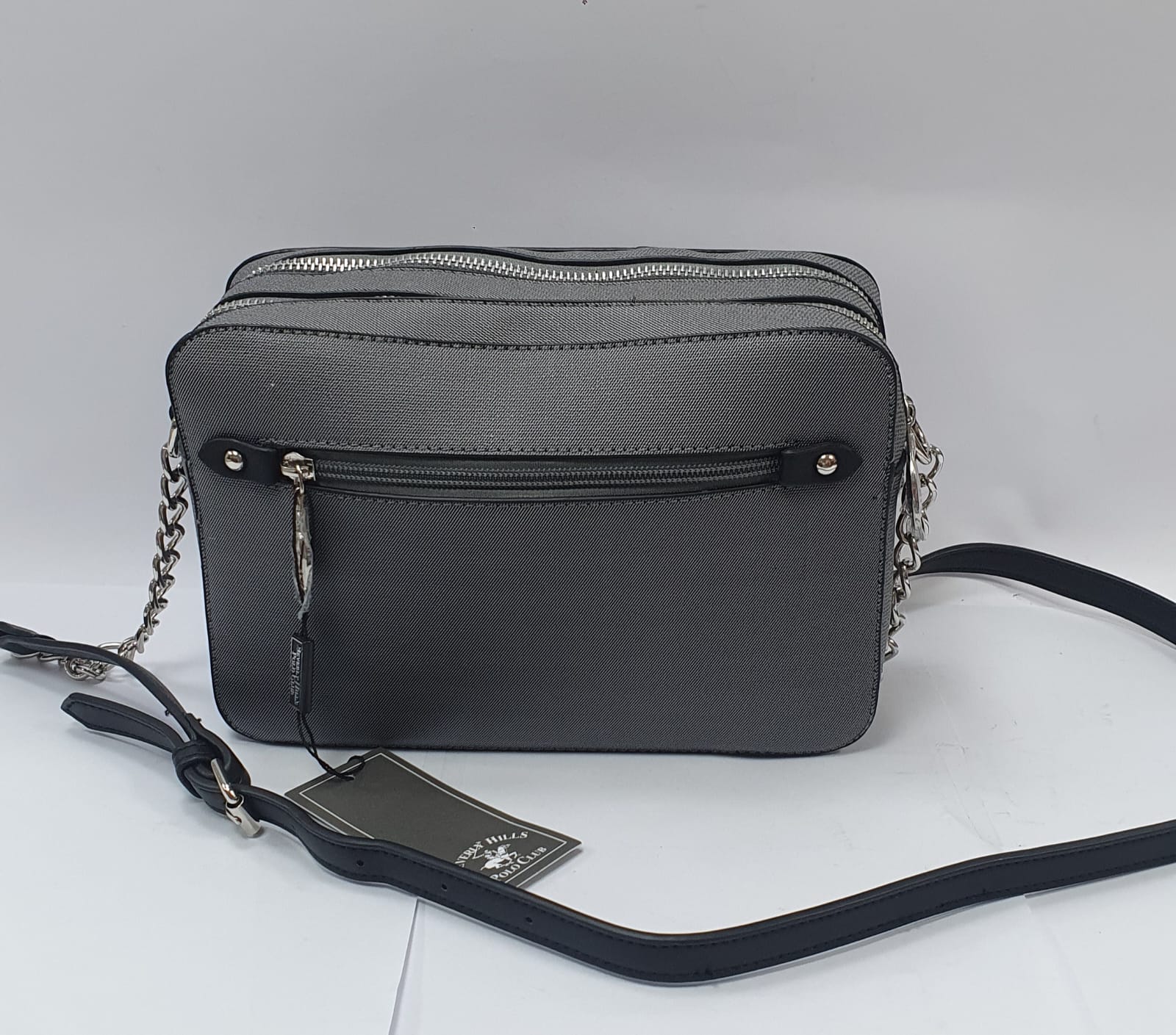Tracolla donna di beverly hills polo club bh-3414 nero/ moro