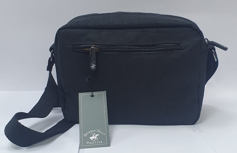 BORSA A TRACOLLA DI BEVERLY HILLS POLO CLUB BH-3950G NERO/ BEIGE