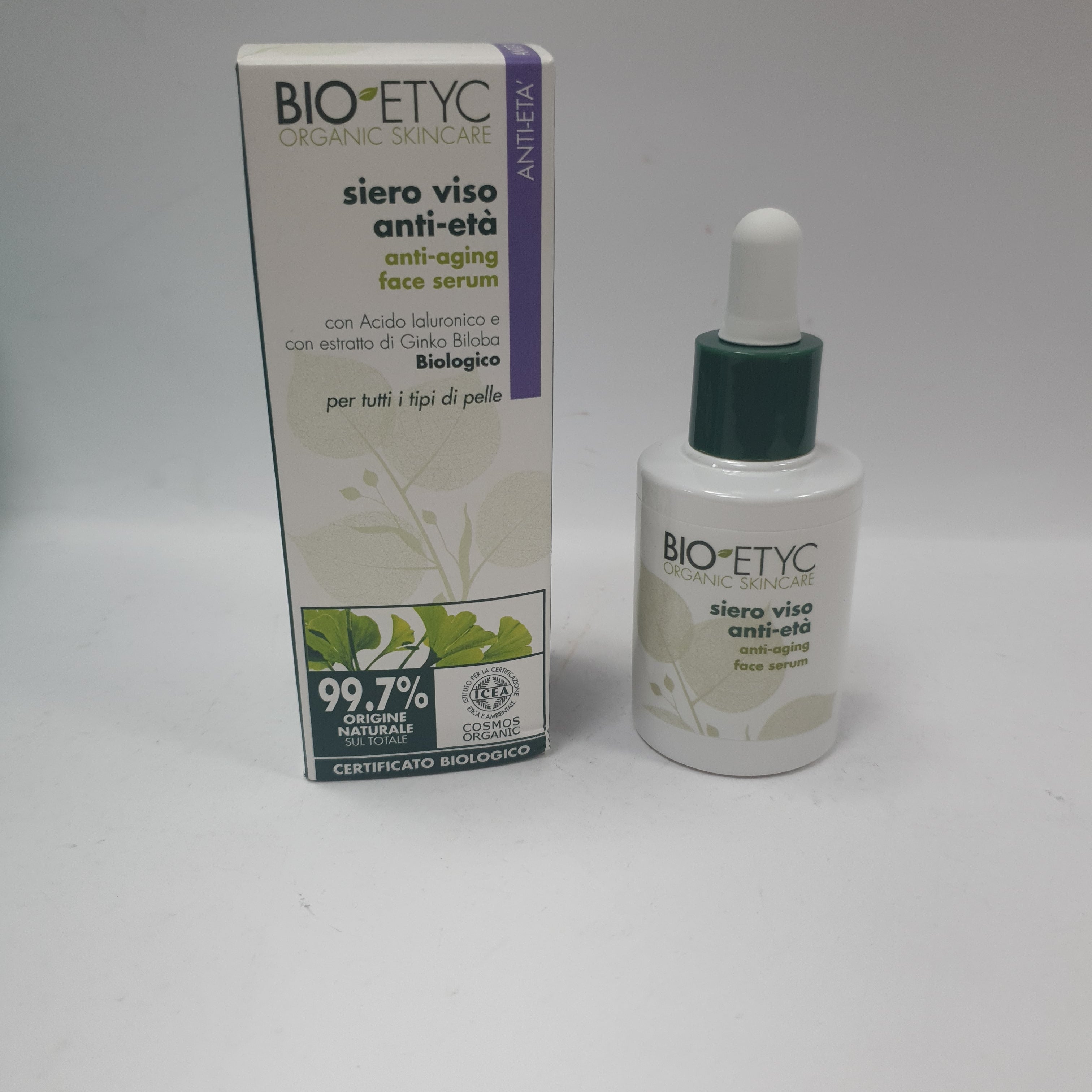 Bioetyc siero viso anti-età per tutti i tipi di pelle 30ml