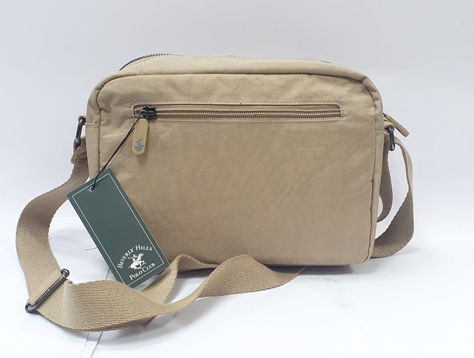 BORSA A TRACOLLA DI BEVERLY HILLS POLO CLUB BH-3950G NERO/ BEIGE