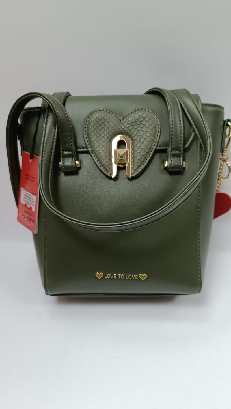borsa a tracolla donna  love to love art. LO-220 verde