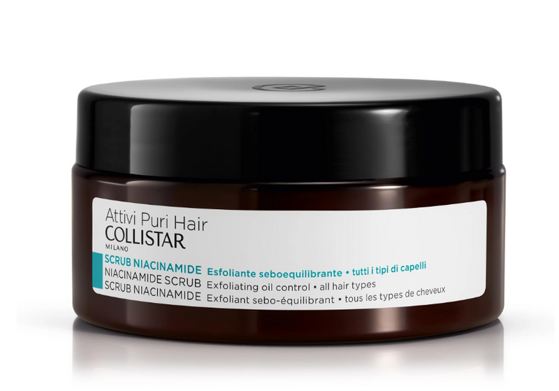 collistar attivi puri scrub niacinamide per tutti i tipi di cute e capelli