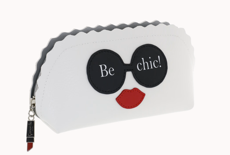 beauty case donna / necessaire be chic nero/ bianco misura M/L cod.61381 / 61383
