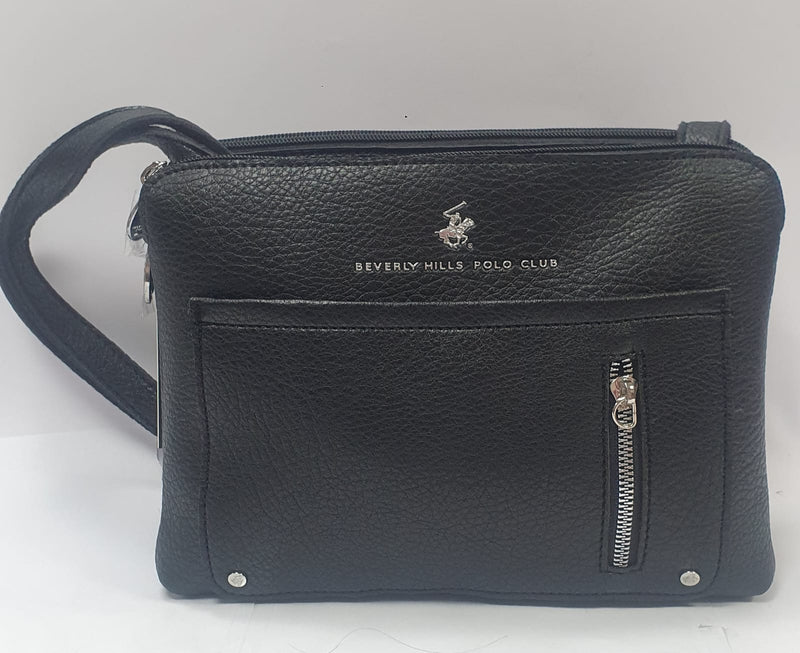 borsa a traolla di beverly hills polo club bh-3948 nero/ arancio