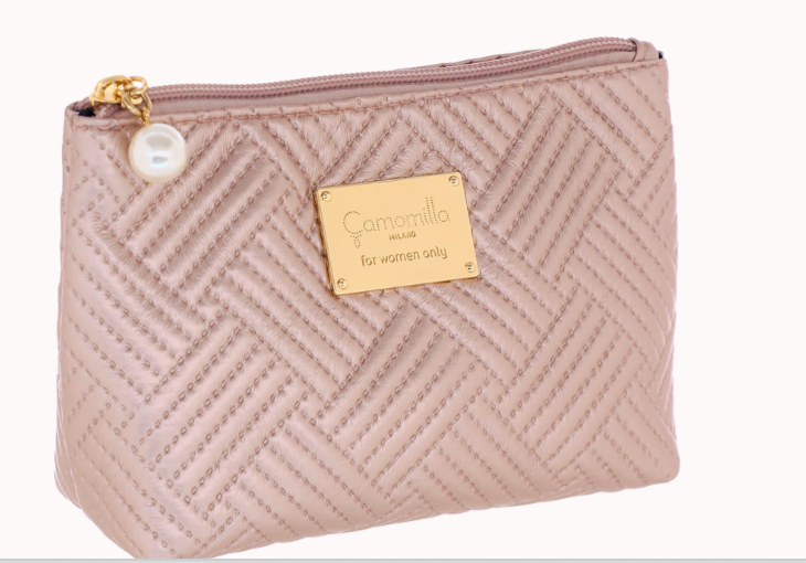 busta/ beauty case donna S cortina col rosa di camomilla milano cod 61001