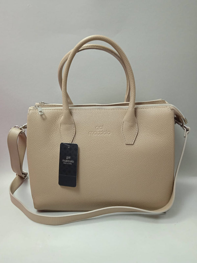 Borsa donna Gai mattiolo MJ0072.102 beige/ bianca