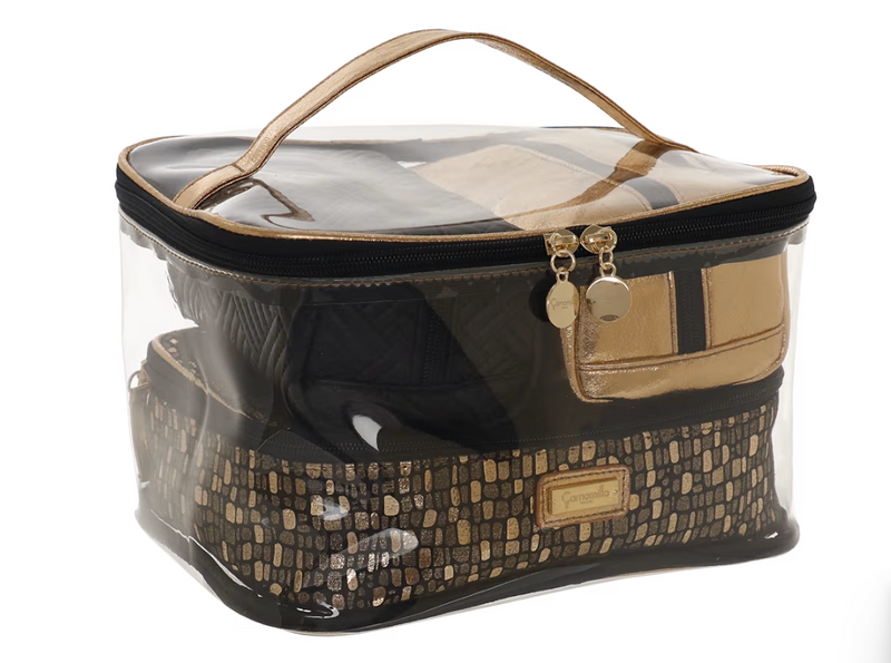 beauty case di camomilla milano Vanity set oro art cod. 61138