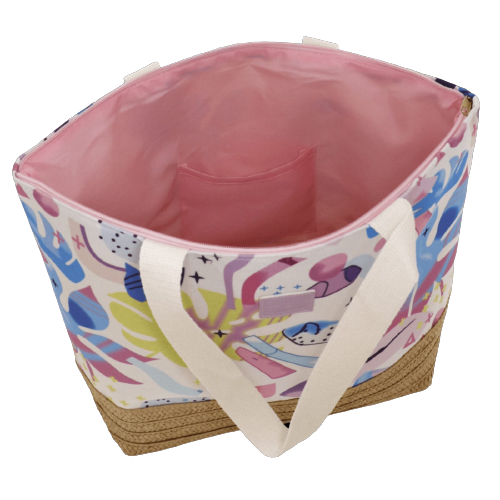 Borsa mare magic happy summer di camomilla milano rosa