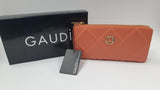 Portafoglio donna di Gaudì V3AE-11045 nero/ pesca