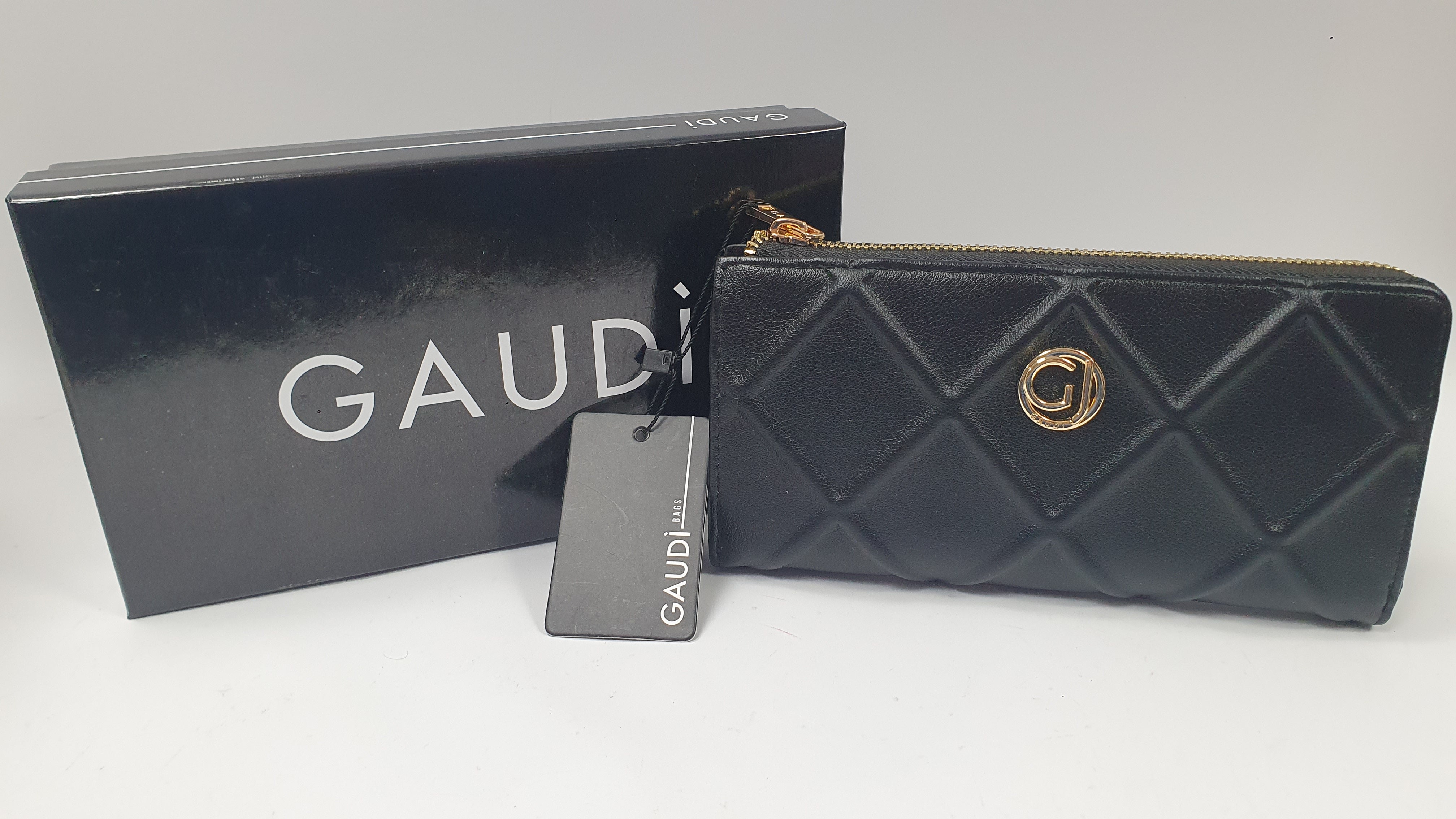Portafoglio donna di Gaudì V3AE-11045 nero/ pesca