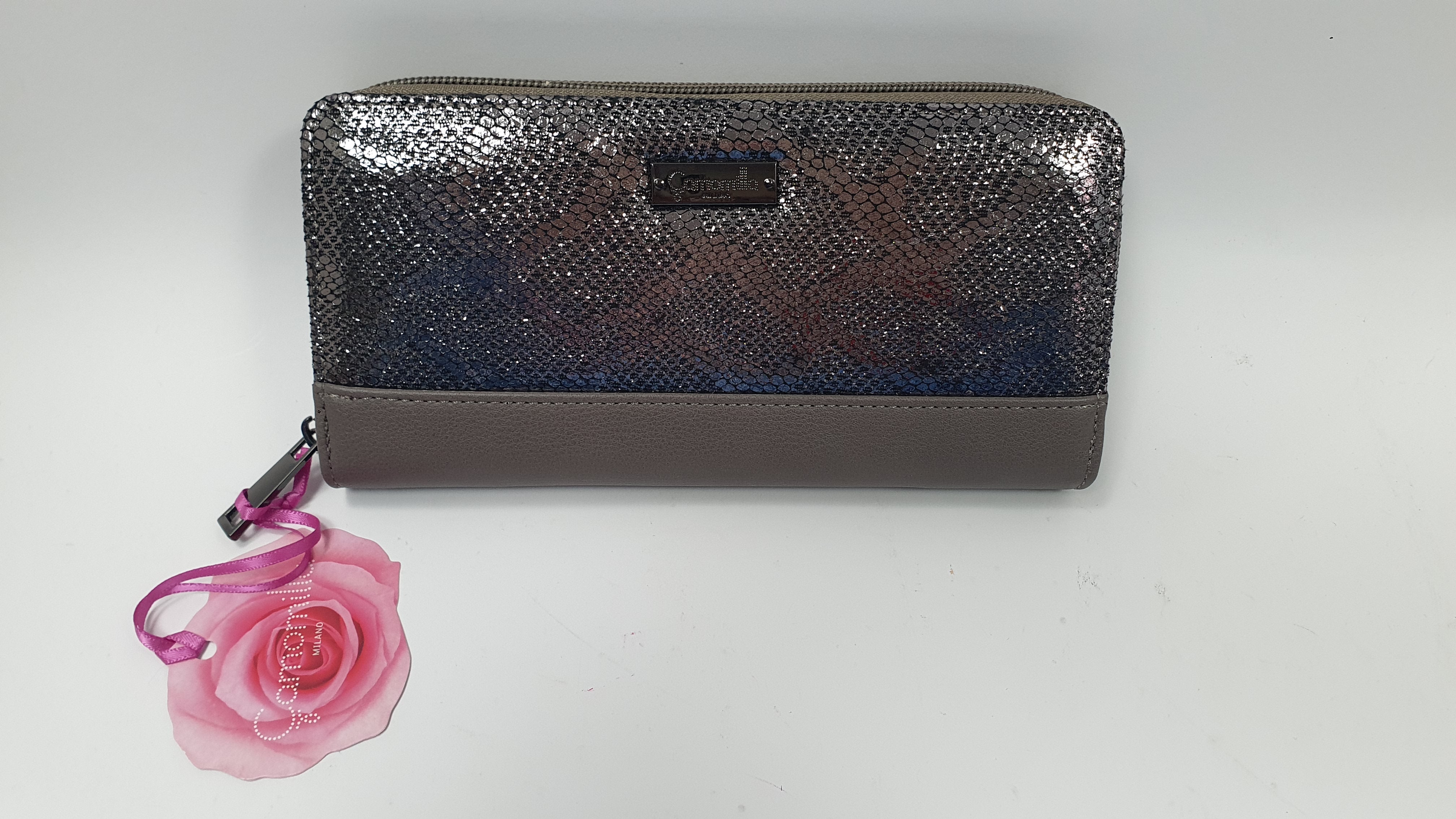 Portafoglio CAMOMILLA Lurex ART -55926 blu/ nero/ grigio