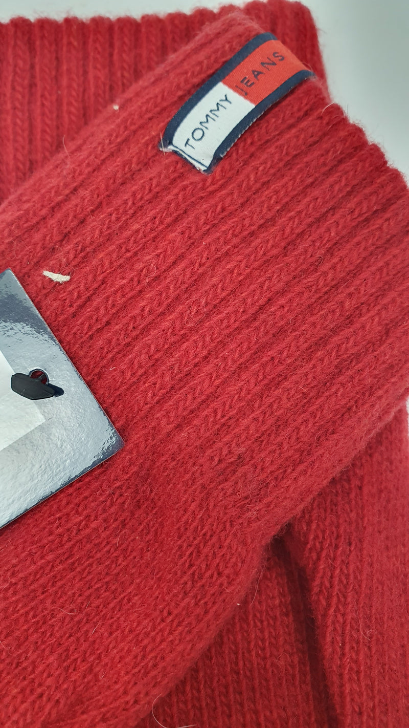 Guanti donna di Tommy jeans bordeaux/ rossi