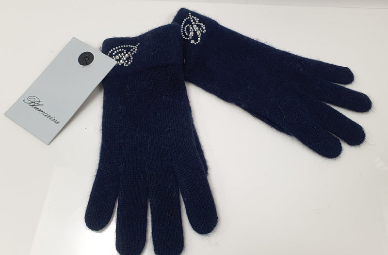 Guanti donna blumarine blu scuro