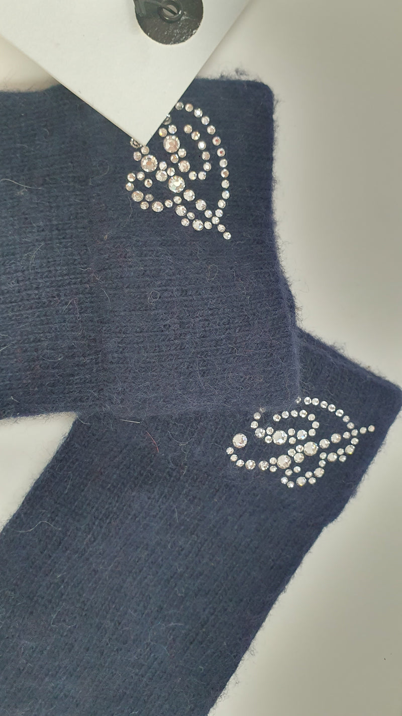 Guanti donna blumarine blu scuro