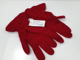 Guanti donna made in italy rosso/ arancio scuro