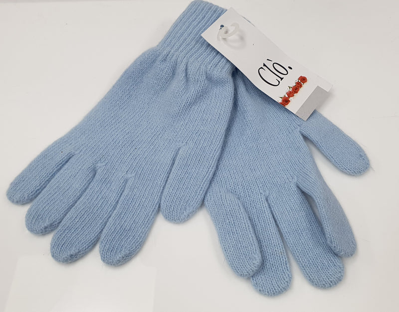 Guanti donna lana Giò. Azzurro
